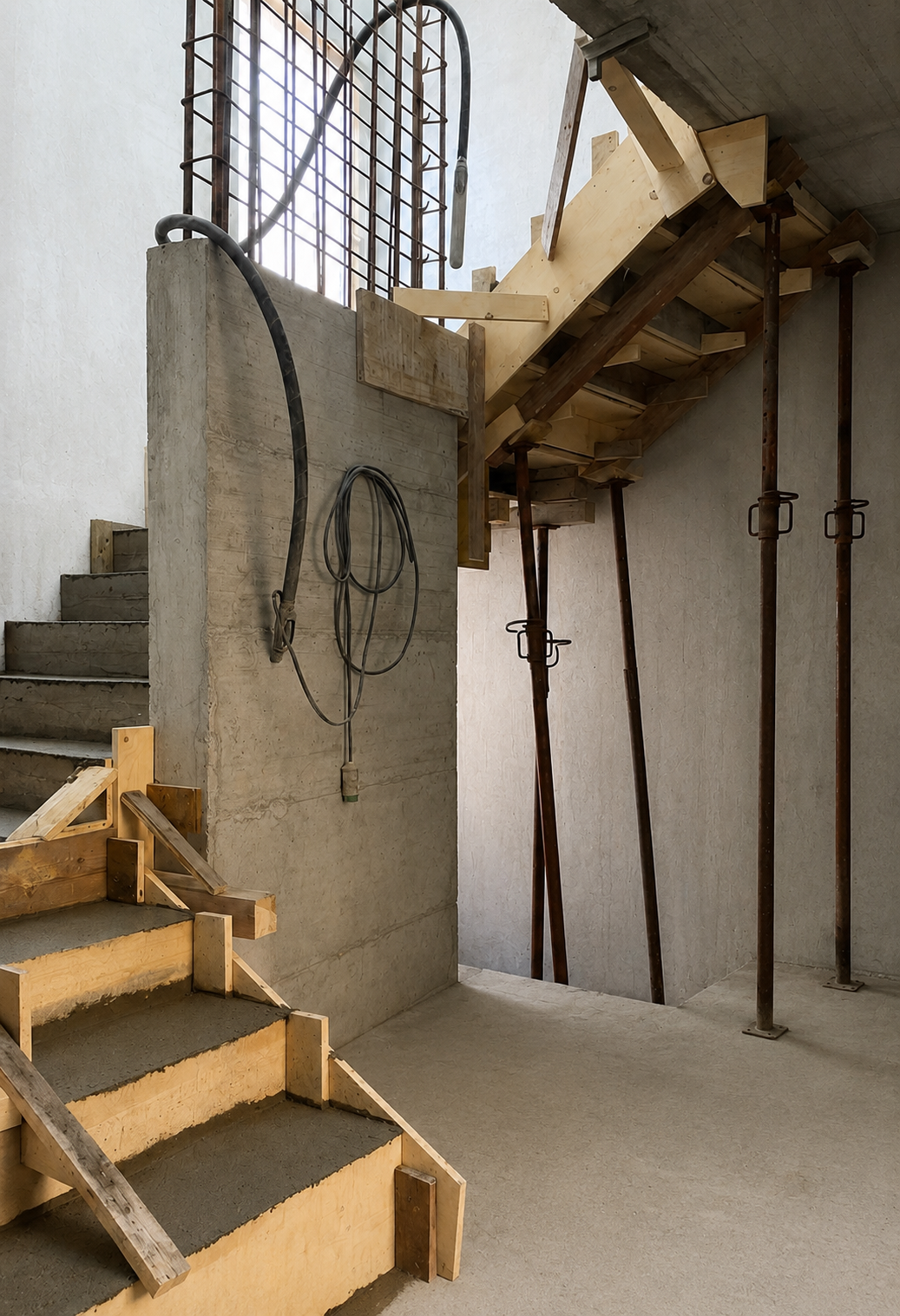 Stato di cantiere vano scala