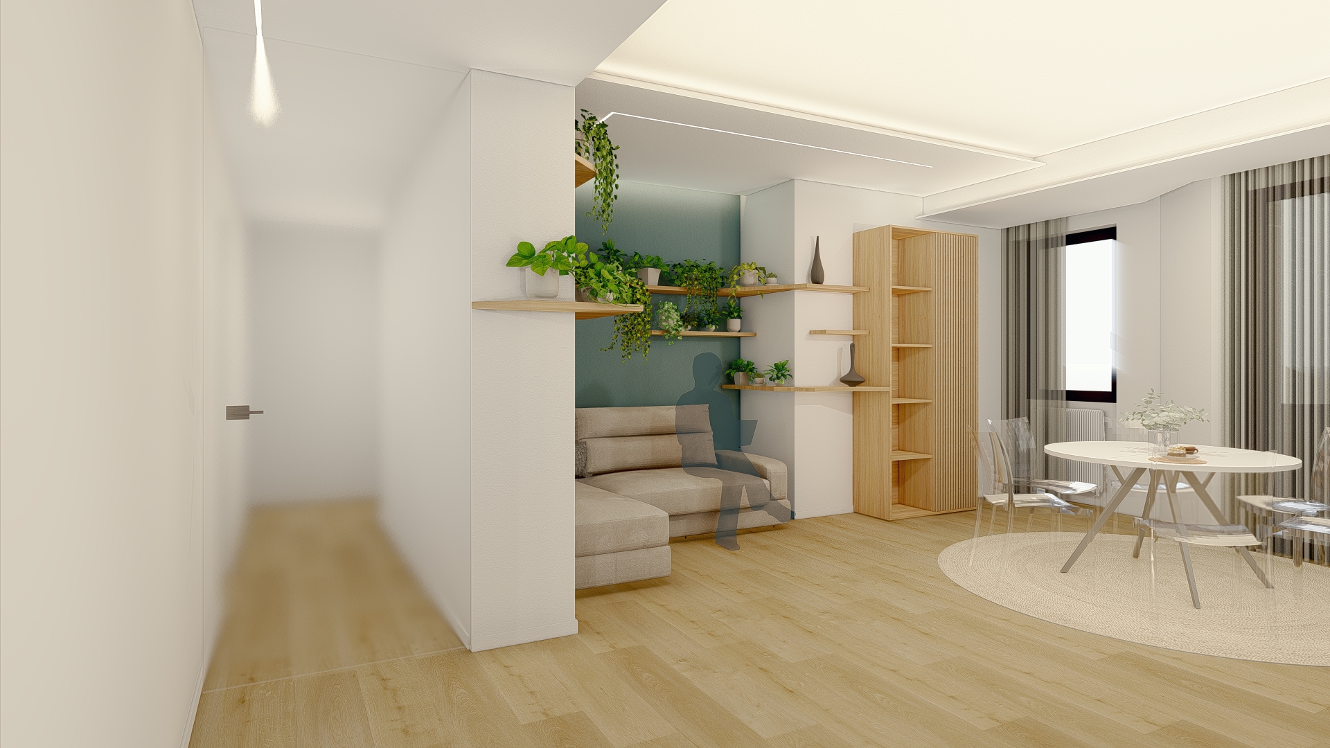Render interno luminoso